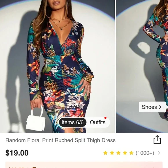 SHEIN Dresses Shein Floral Dress Poshmark